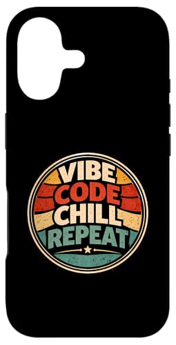 Vibe Code Chill Repeat ���g�� �T���Z�b�g �R�[�f�B���O �X�}�z�P�[�X iPhone 17 �p