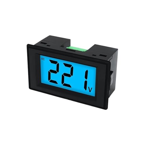 D85-20/120 Digital Voltmeter Voltage Panel MeterTester with Display Black Case AC80-500V LCD(D85-120 Black)