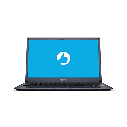 Notebook Positivo Motion Plus Q464B Intel® Atom® Quad-Core™ 4GB de Memória RAM 64GB de Armazenamento 14'' Windows 10 Deep Blue