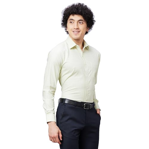 Image of Raymond Slim Fit Self Design Dark Maroon Shirt