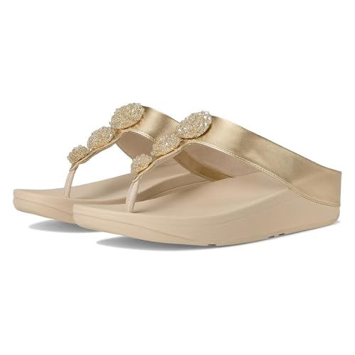 Image of FitFlop Women's, Fino Beaded Button Sandal