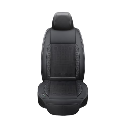 ハリアーPHEV ハリアーハイブリッド に適用 シートカバー クールシート 【2025 DC12V 16枚ファン搭載】 ハニカム構造 低作業音 冷風送風 3段階調節 高速回転 取付簡単 猛暑対策 運転席/助手席 1席 ブラック 1P ZDD1-RS-01