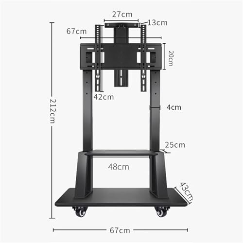 Soporte Universal Móvil para TV de Piso 32-80 pulg. miniatura 2