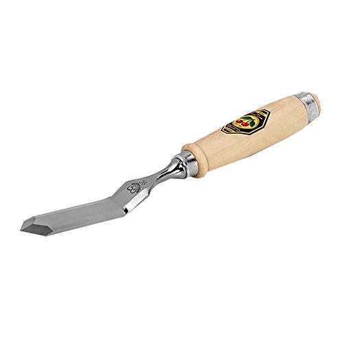 Preisvergleich Produktbild Stechbeitel gekröpft mit spitzer Schneide Weißbuchenheft