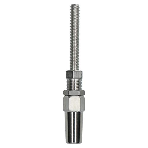AB Tools 6mm Wire Cable Rope Rigging Stud Terminal Swageless DIY Fitting Stainless 316