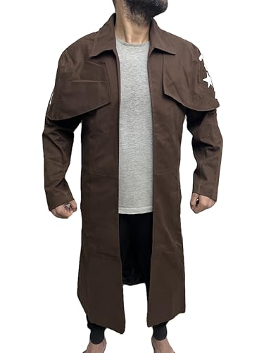 Vegas A7 NCR Ranger Veteran Trench Long Duster Cotton Coat Jacket