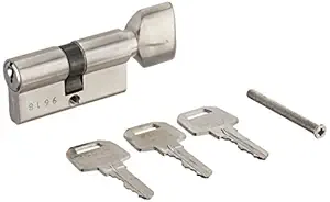 Harrison H-347B 60mm Brass Five Pin Cylinder Set (Silver)