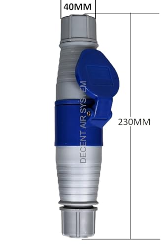 Image of Industrial Plug Socket Connector, 3 Pin16A 220V-250V 50 /60Hz 3P 6h 2P+E IP44 CE /IEC Waterproof Aviation Male Industrial Plug IEC60309 Standard 2 Set
