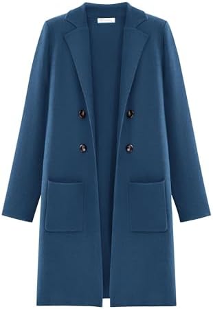 KIRUNDO Cardigan Sweaters for Women 2025 Fall Open Front Knit Sweater Jackets Business Casual Long Coatigan Winter Clothing