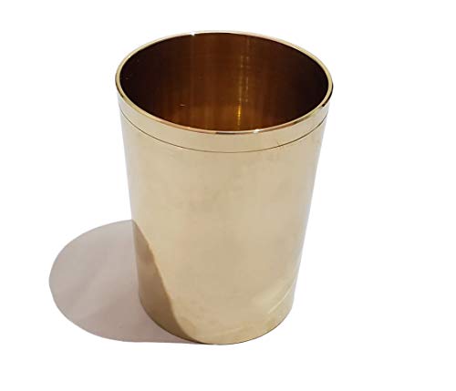 Image of Pure Source India Bronze Kansa Glass Handmade, 1 Piece, 200 Ml, Gold