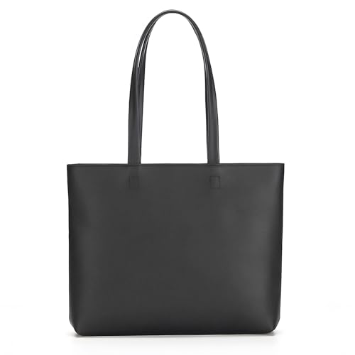 Tote Bag Handbags for Women, PU Leather Handbag with Zip Compartment Large shoulder bag Lightweight Stylish Designer Large Black Handbags Women's Totes Ladies Bag for Work School Travel Daily Use