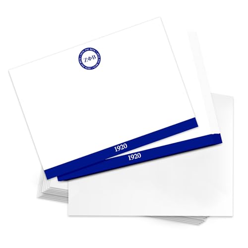 Image of Desert Cactus Zeta Phi Beta 10 Pack Notecards ZPB ZPhiB Divine 9 Stationery Cardstock Includes Envelopes Memo Party Thank You (Notecard Design F)