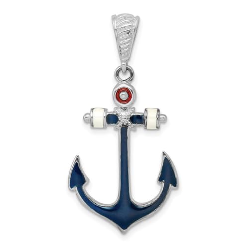 Collier ancre marine argent idéal pour vos tenues d'été et de vacances