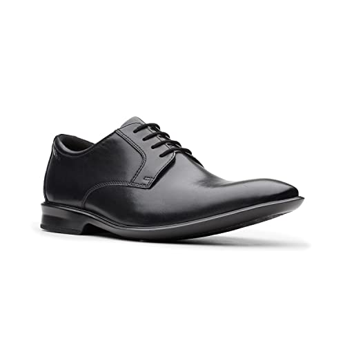 Image of Clarks Mens Bensley Lace Dark Tan Lea Derby