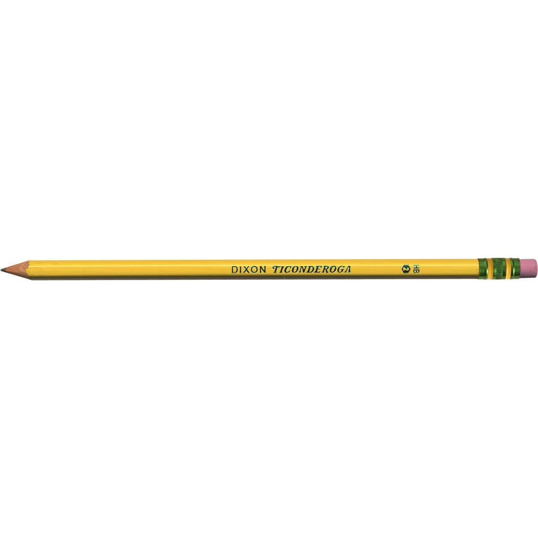 Dixon Ticonderoga Pre-Sharpened Wooden Pencil, 2.2mm, #2 Soft Lead, Dozen (X13806X)