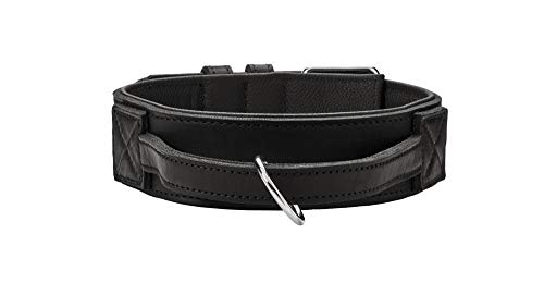 HUNTER Trainingshalsband mit Griff Larvik M-L (60), Schwarz