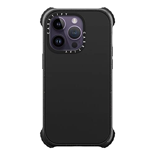 Coque iPhone 14 Pro CASETiFY antichoc Ultra Impact MagSafe Noir Mat