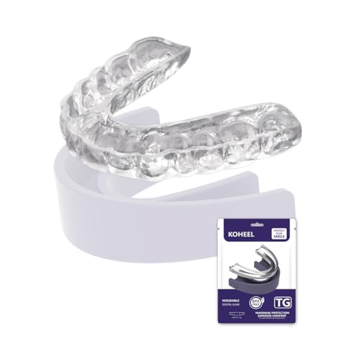 KOHEEL TG Mouth Guard for Teeth Grinding and Clenching, Dental Guard That Easy to Use & Perfect Fit, Stops Bruxism Night Guard (5 Guards)