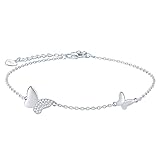 🦋Kristall Armband🦋 - Dieses funkelnde Charm Armbänder mit 21 glamourösen und auffälligen Kristallen ist ein modisches Stück für Valentinstag, Partys, Abschlussbälle, Dates, Urlaube, Hochzeiten und mehr. Einzigartiges Einstellverfahren, Schmetterlingskristalle fallen nicht leicht ab.