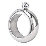 Wine Flask Gift, NonRusty Stainless Steel Flask Bracelets for Whiskey