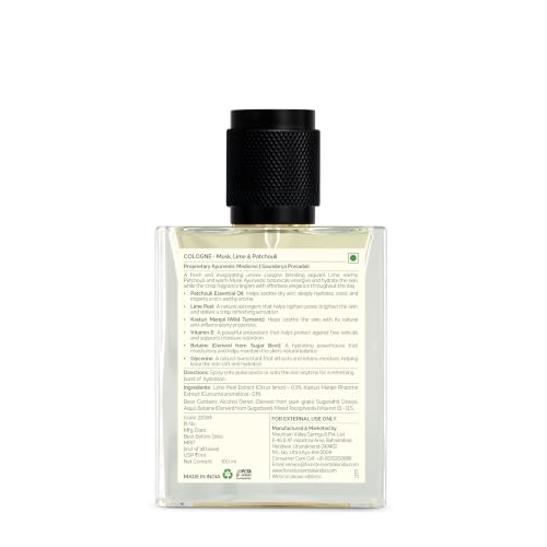 Image of Cologne - Musk, Lime & Patchouli | Long Lasting & Sophisticated scent | With Skin Nourishing Ingredients (Pack of 2)