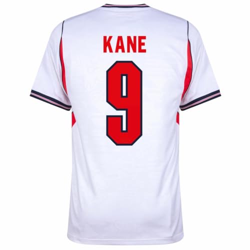 England Harry Kane #9 Soccer Jersey 2026 (X-Large) White