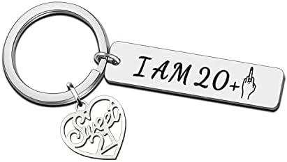 JETTOP 16th Birthday Gifts for Girls Teen Famale Sweet Funny 16th Birthday Keyring
