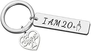 JETTOP 16th Birthday Gifts for Girls Teen Famale Sweet Funny 16th Birthday Keyring