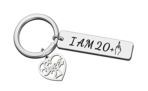 JETTOP 16th 18th 21st 30th Birthday Gifts Keyring for Women Girls Teen Famale Friends Sweet Inspirational Birthday Gift (Always Remember You are Braver), 21st Keyring, 21st keyring,