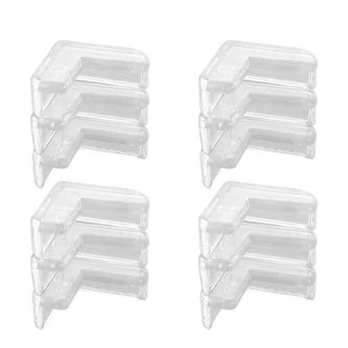 MUSISALY Protectores de Esquinas Transparentes para Mesas y Escritorios 24 Unidades Seguridad Infantil Adhesivo Doble Cara Protección Anticolisión para Muebles y Bordes Hogar