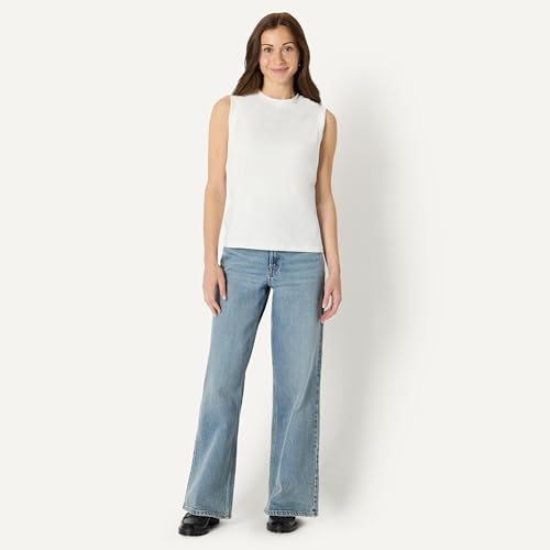 Image of Amazon Essentials Women's Relaxed-Fit Cotton Muscle Tee
