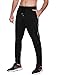 Sykooria Pantalones de Deporte para Hombre- Pants Pantalones Deportivos con Bolsillos Cremallera Oculta, Pantalones Correr Transpirables Elástica Ajustable Pantalones Jogger Slim Fit Entrenamiento