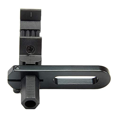 RASTKY Cepillo de Recurvo Universal Soporte de Flecha de Impacto Suave Fácil de Operar para Accesorios de Equipos de Tiro con de Caza, Adecuado para Principiantes, Material de Aleación (Black)