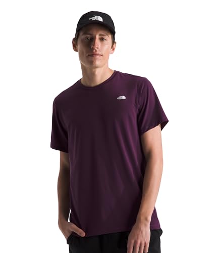 THE NORTH FACE Camiseta Adventure para Hombre, Color Negro y Morado, Talla XXL