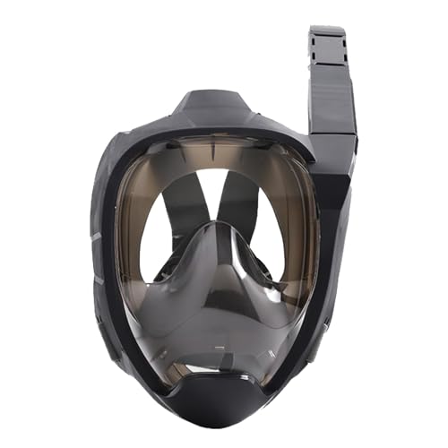 Máscara de snorkel de cara completa, máscara de snorkel con vista de 180 ° con sistema de respiración lateral, juego de máscara snorkel antifugas y antivaho para adultos y niños A,L/XL