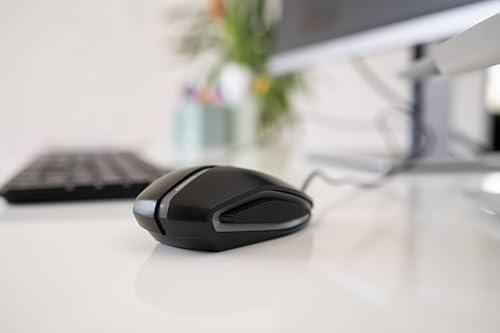 GENTIX 4K, Mouse Con Filo, Ideale per l’Uso con Monitor Ultra-HD, 6 Pulsanti, Fino a 3600 dpi, Design Simmetrico, Cavo 1,8 m, Nero - Mouse gaming - Immagine 5