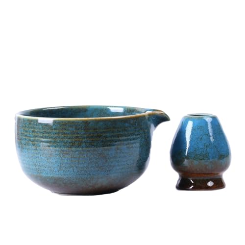 Hajhi Matcha Set Keramik Blau-Grün