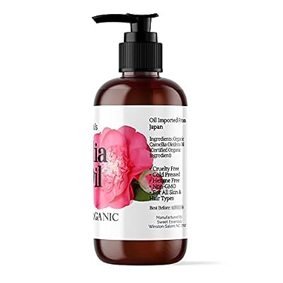 Organic Camellia Seed Oil | Imported From Japan | 8oz Bottle | 100% Pure | 100% Organic | For Hair & Skin Use | Japanese Beauty Oil | Camellia Oleifera