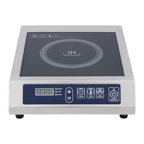 Induction Cooker Induktionskocher Digital Profi Kochfeld Induktionskochplatte Kochplatte Induktion Herd Profielektrisch Elektro Einzel Herdplatte Edelstahl Led Digitalanzeige Vier LüFter Design