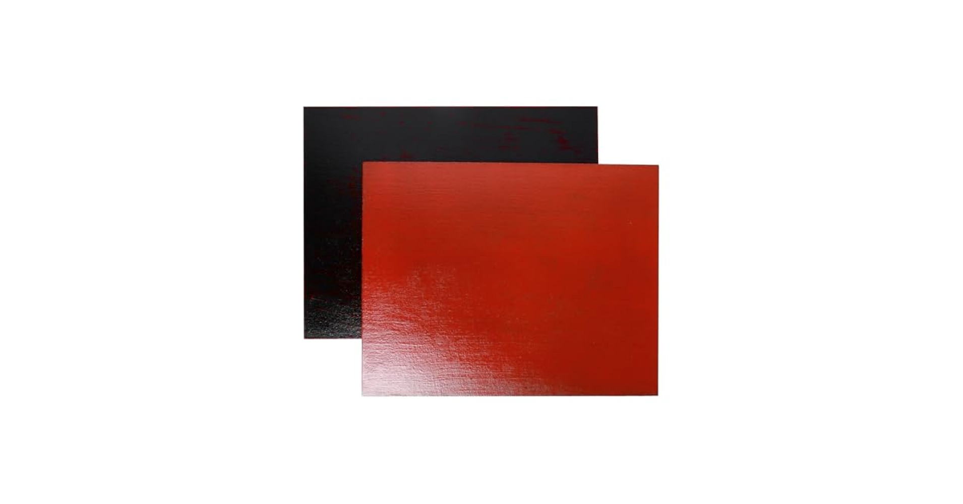 漆器折敷 4枚セット 梅形膳 12.0 溜/黒 木製 漆塗り ランチョンマット・折敷 11