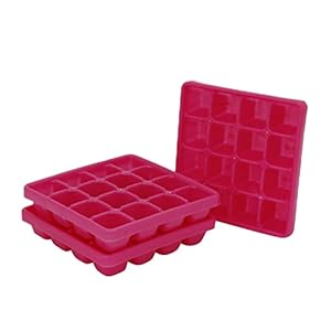 BB BACKBENCHERS 36 Ice Cube Tray, 3 Pcs, Mutli-Colour