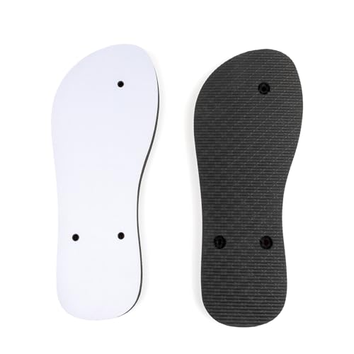 Muka Sublimation Blanks Sandals, Bulk Flip Flops for Weddings, Party, Beach Vacation Essentials, 10 Pairs4