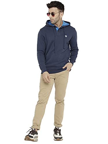 Image of CHKOKKO Men's Polycotton Hooded Sweatshirt