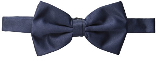 Stacy Adams Men's Satin Solid Bow Tie, Navy, One Size