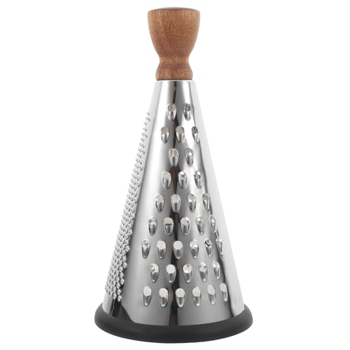 Rallador de Queso Manual en Acero Inoxidable con Mango de Madera miniatura 1