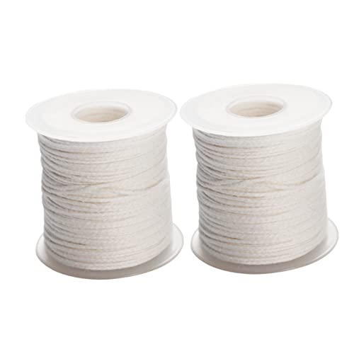 2 rollos de mechas trenzadas de algodón para velas
