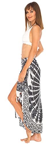 SHU-SHI Sarong Wraps For Women Long Beach Cover ups Pareo Bathing Suit Wrap Skirt Mandala Sarongs Coverup