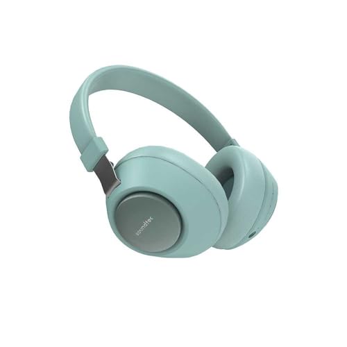 Image of Porodo Bluetooth Headphones, Noise Cancelling Soundtec Deep Sound Pure Bass Wireless Over-Ear Headphones (Green)