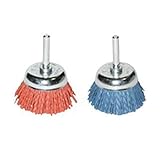 MAKITA D-45543 - Cepillo de nylon de 63mm copa ondulada vastago 6mm grano 240 eSPesor 0.7 mm