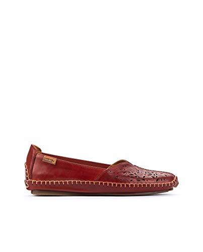 Image of PIKOLINOS Jerez 578-4976 Women's Slip-On Moccasins - Premium Calfskin Leather - Removable Cushioned Insole, Flexible Sole, Lightweight Everyday Comfort